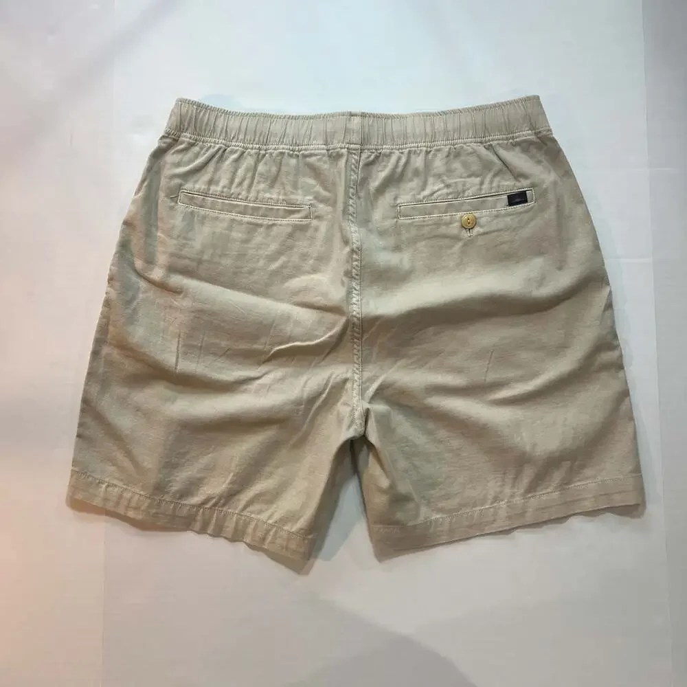 Faherty Men's Drawstring Shorts in Light Khaki